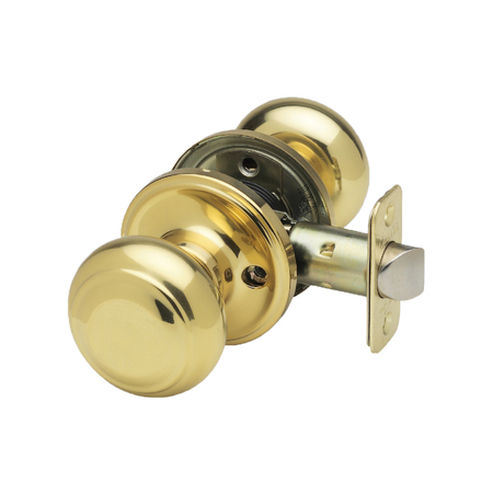 COPPER CREEK Colonial Knob Passage Function, Polished Brass CK2020PB